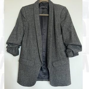 Zara Blazer with ruched sleeves